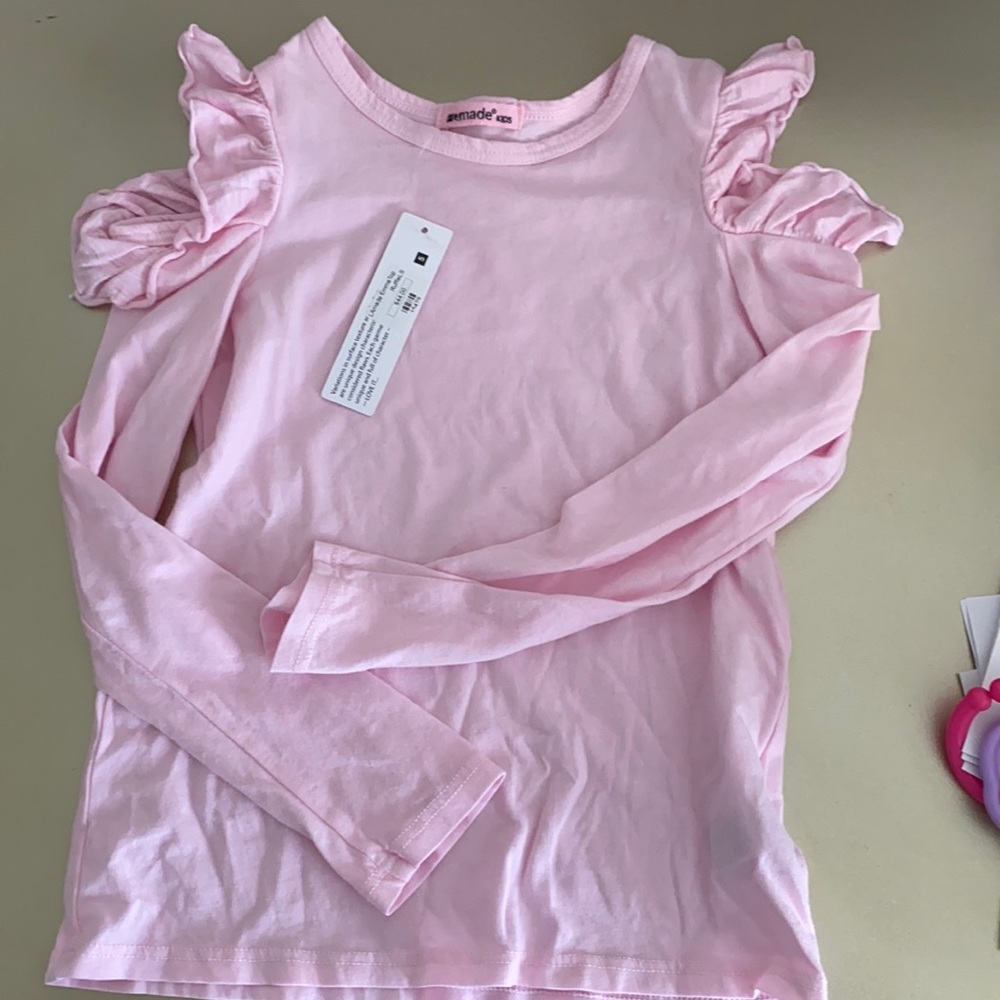 LA Made Kids peek a boo long sleeve shirt